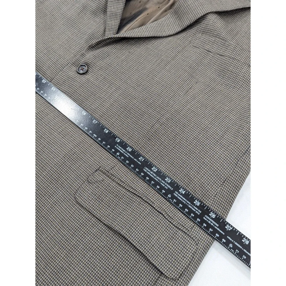 Pronto Uomo Birdseye Blazer Sport Coat Two Button Wool Suit Jacket 54R 54